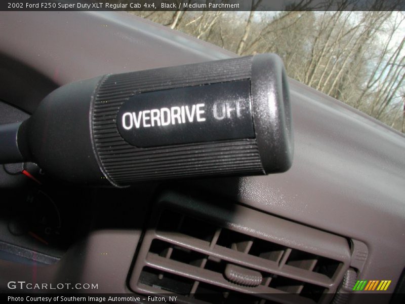 Black / Medium Parchment 2002 Ford F250 Super Duty XLT Regular Cab 4x4