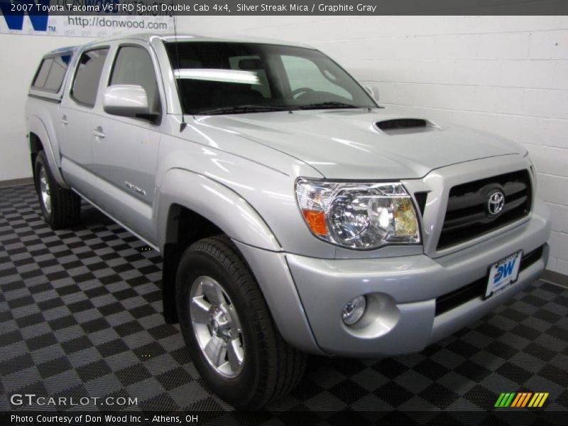 Silver Streak Mica / Graphite Gray 2007 Toyota Tacoma V6 TRD Sport Double Cab 4x4