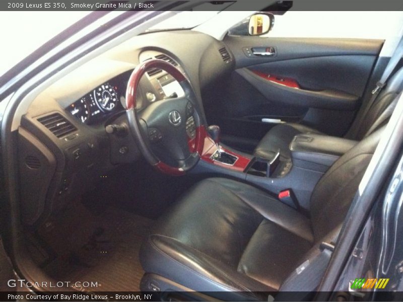 Smokey Granite Mica / Black 2009 Lexus ES 350