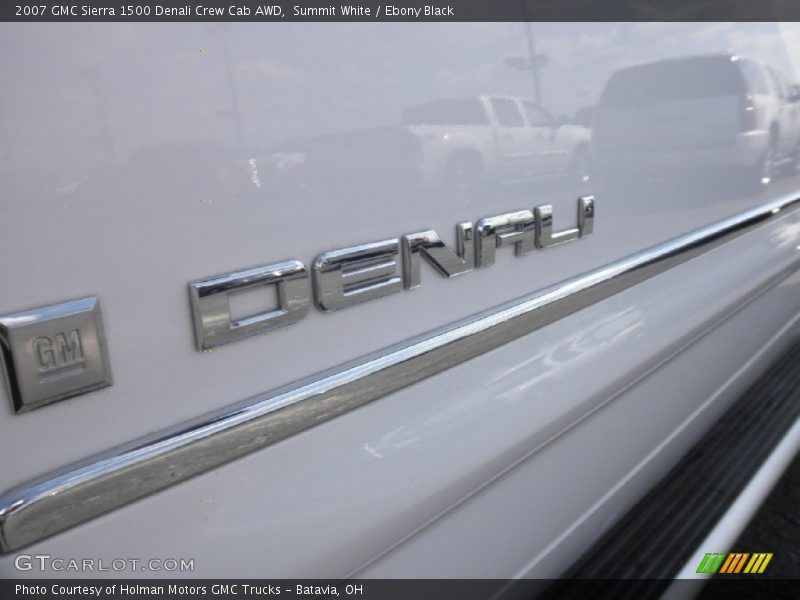 Summit White / Ebony Black 2007 GMC Sierra 1500 Denali Crew Cab AWD