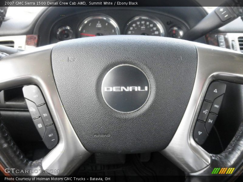 Summit White / Ebony Black 2007 GMC Sierra 1500 Denali Crew Cab AWD