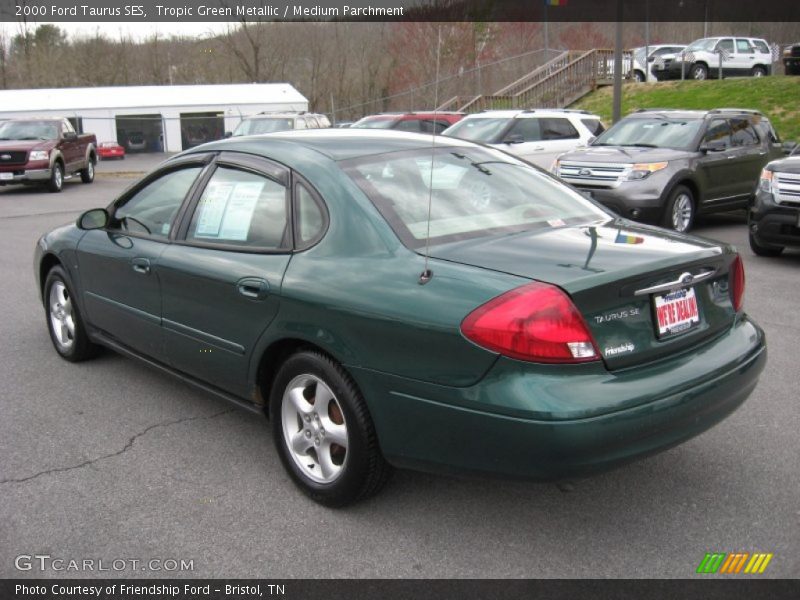Tropic Green Metallic / Medium Parchment 2000 Ford Taurus SES