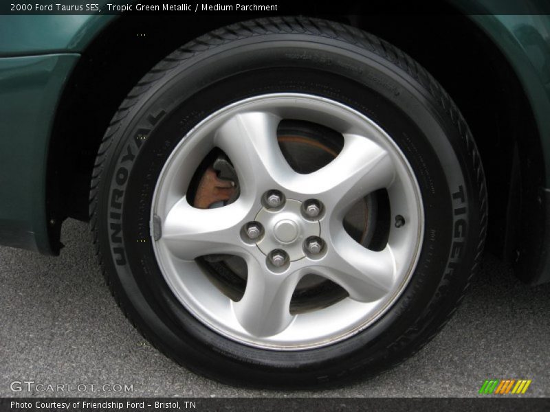 Tropic Green Metallic / Medium Parchment 2000 Ford Taurus SES