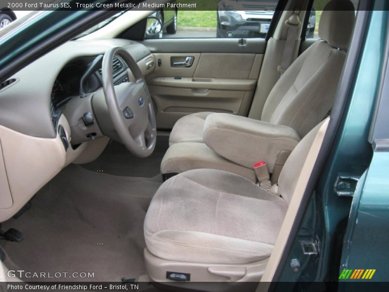 Tropic Green Metallic / Medium Parchment 2000 Ford Taurus SES