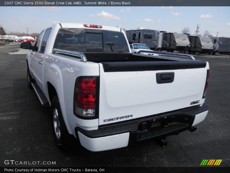 Summit White / Ebony Black 2007 GMC Sierra 1500 Denali Crew Cab AWD