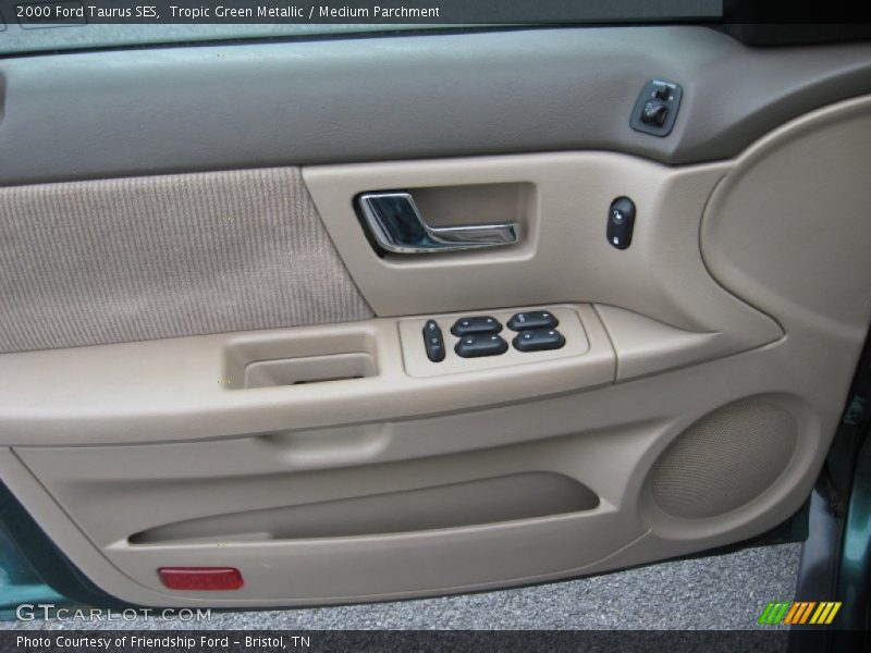 Tropic Green Metallic / Medium Parchment 2000 Ford Taurus SES