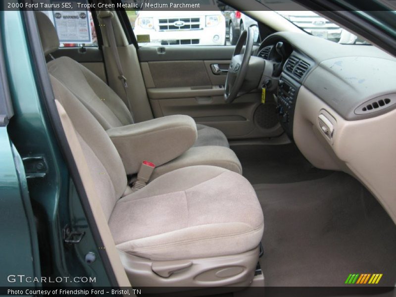 Tropic Green Metallic / Medium Parchment 2000 Ford Taurus SES