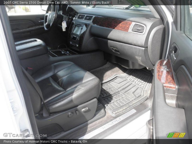 Summit White / Ebony Black 2007 GMC Sierra 1500 Denali Crew Cab AWD