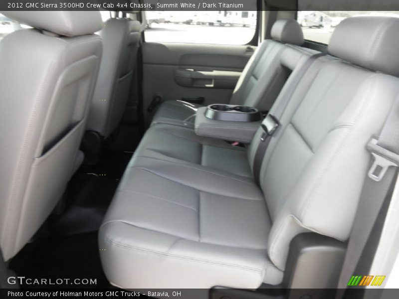 Summit White / Dark Titanium 2012 GMC Sierra 3500HD Crew Cab 4x4 Chassis