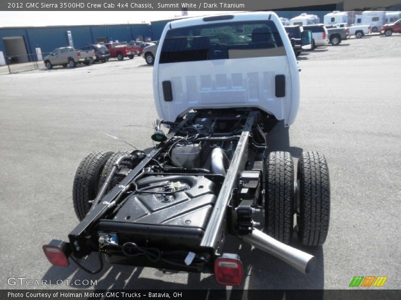 Summit White / Dark Titanium 2012 GMC Sierra 3500HD Crew Cab 4x4 Chassis