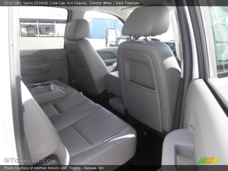Summit White / Dark Titanium 2012 GMC Sierra 3500HD Crew Cab 4x4 Chassis