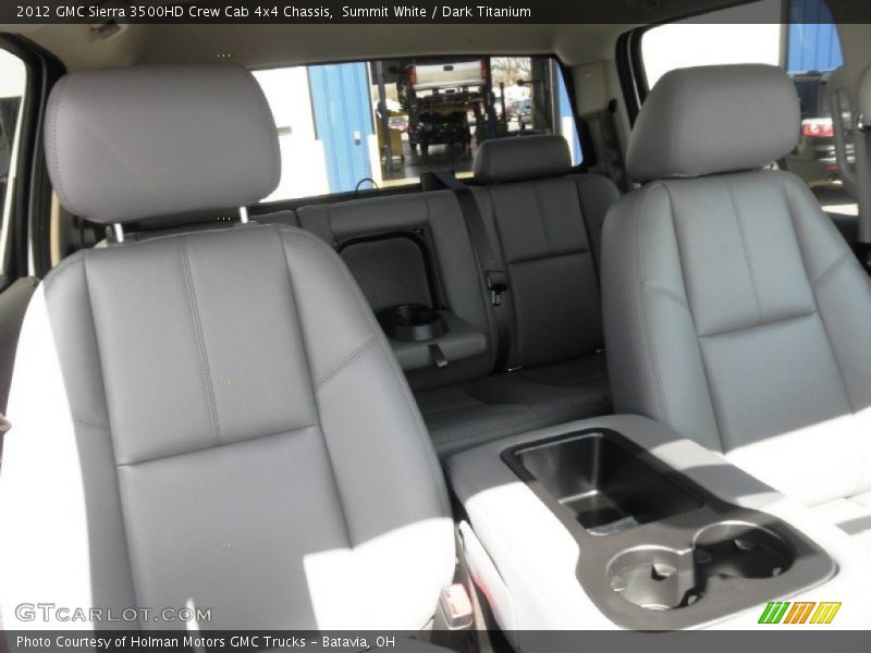 Summit White / Dark Titanium 2012 GMC Sierra 3500HD Crew Cab 4x4 Chassis