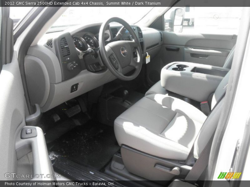 Summit White / Dark Titanium 2012 GMC Sierra 2500HD Extended Cab 4x4 Chassis