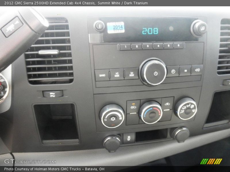 Summit White / Dark Titanium 2012 GMC Sierra 2500HD Extended Cab 4x4 Chassis