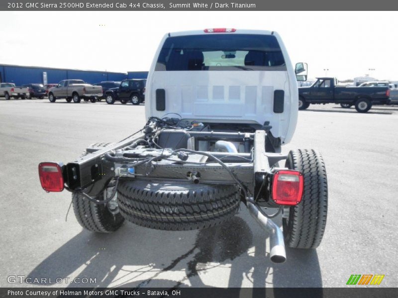 Summit White / Dark Titanium 2012 GMC Sierra 2500HD Extended Cab 4x4 Chassis