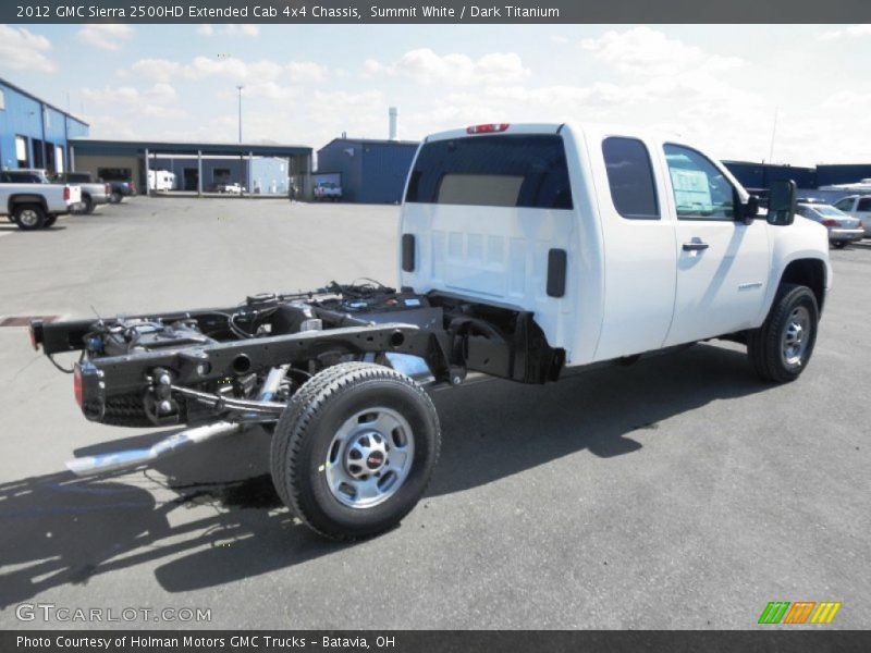 Summit White / Dark Titanium 2012 GMC Sierra 2500HD Extended Cab 4x4 Chassis