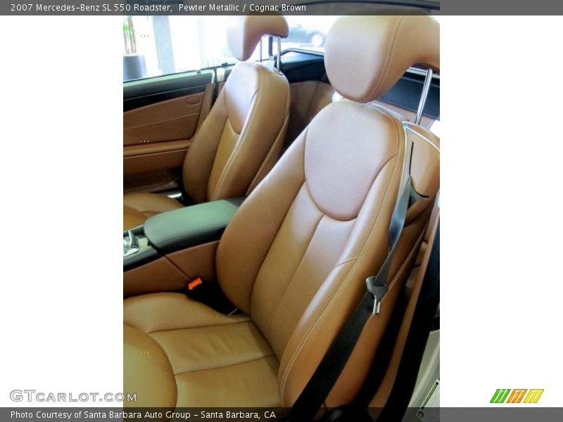 Pewter Metallic / Cognac Brown 2007 Mercedes-Benz SL 550 Roadster