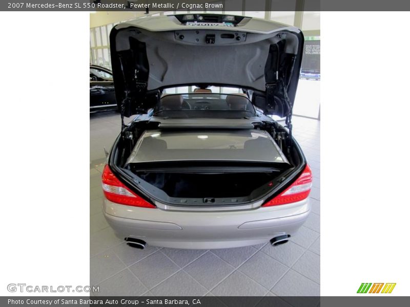 Pewter Metallic / Cognac Brown 2007 Mercedes-Benz SL 550 Roadster