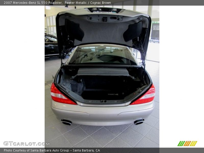 Pewter Metallic / Cognac Brown 2007 Mercedes-Benz SL 550 Roadster