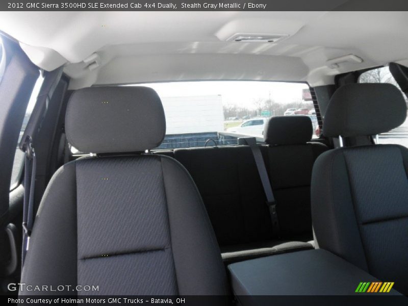 Stealth Gray Metallic / Ebony 2012 GMC Sierra 3500HD SLE Extended Cab 4x4 Dually