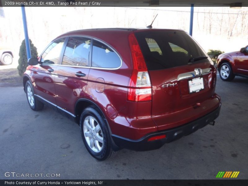 Tango Red Pearl / Gray 2009 Honda CR-V EX 4WD