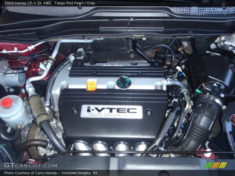 Tango Red Pearl / Gray 2009 Honda CR-V EX 4WD