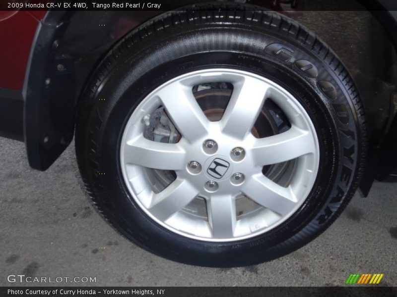 Tango Red Pearl / Gray 2009 Honda CR-V EX 4WD