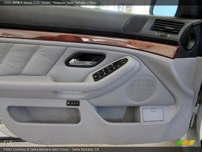 Titanium Silver Metallic / Grey 2001 BMW 5 Series 525i Sedan