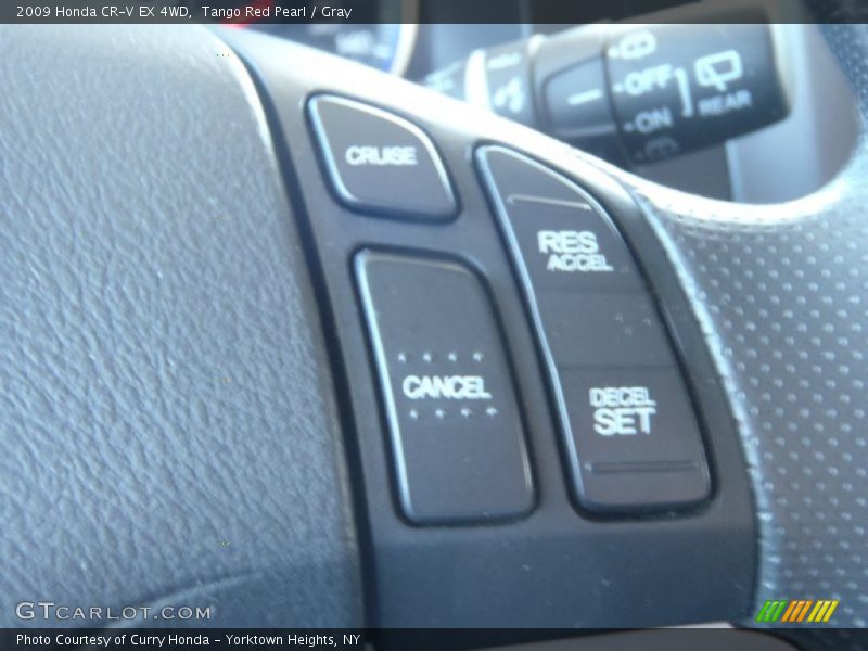 Tango Red Pearl / Gray 2009 Honda CR-V EX 4WD
