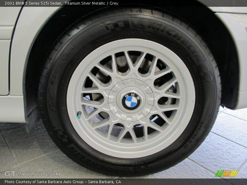 Titanium Silver Metallic / Grey 2001 BMW 5 Series 525i Sedan