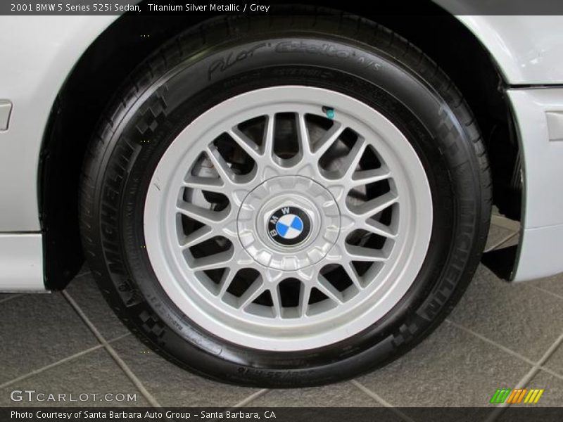 Titanium Silver Metallic / Grey 2001 BMW 5 Series 525i Sedan
