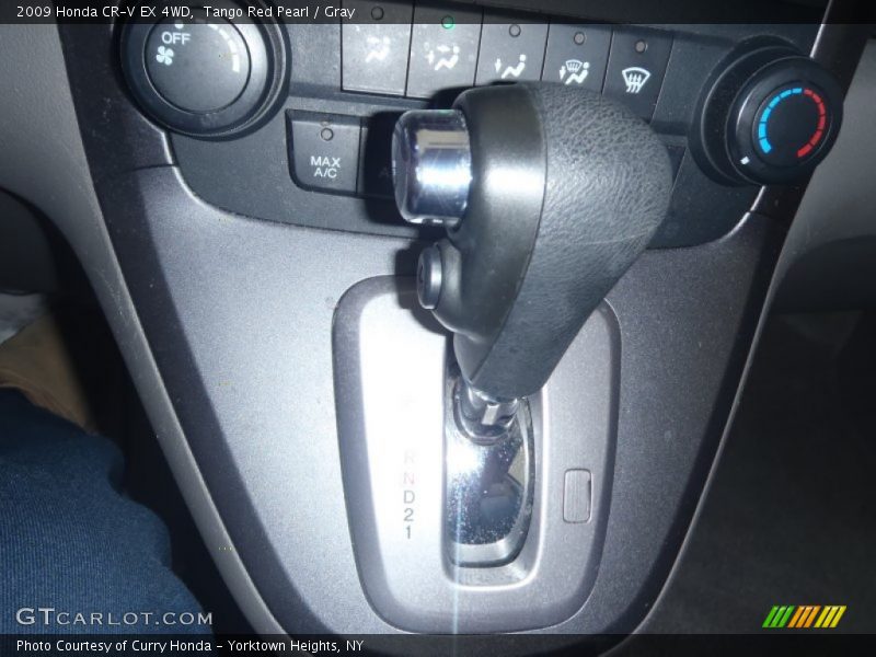Tango Red Pearl / Gray 2009 Honda CR-V EX 4WD