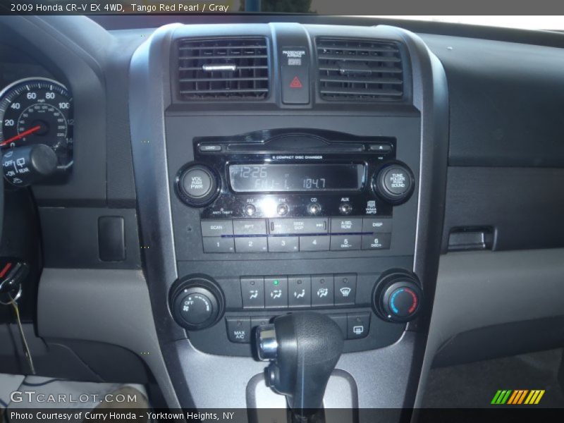 Tango Red Pearl / Gray 2009 Honda CR-V EX 4WD