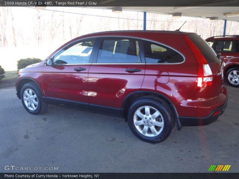 Tango Red Pearl / Gray 2009 Honda CR-V EX 4WD