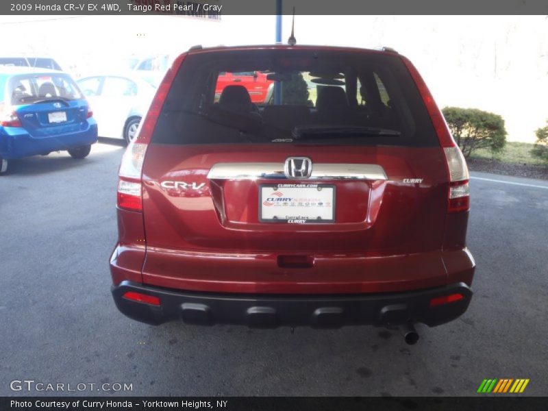 Tango Red Pearl / Gray 2009 Honda CR-V EX 4WD