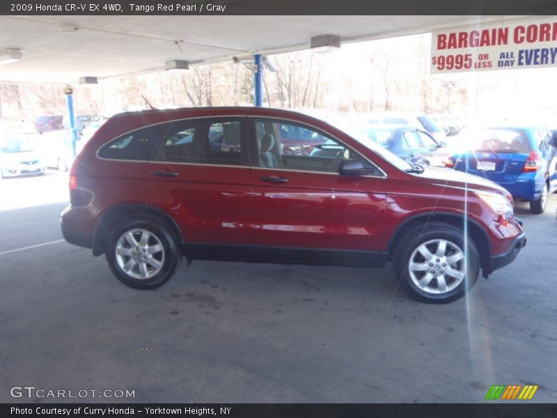 Tango Red Pearl / Gray 2009 Honda CR-V EX 4WD