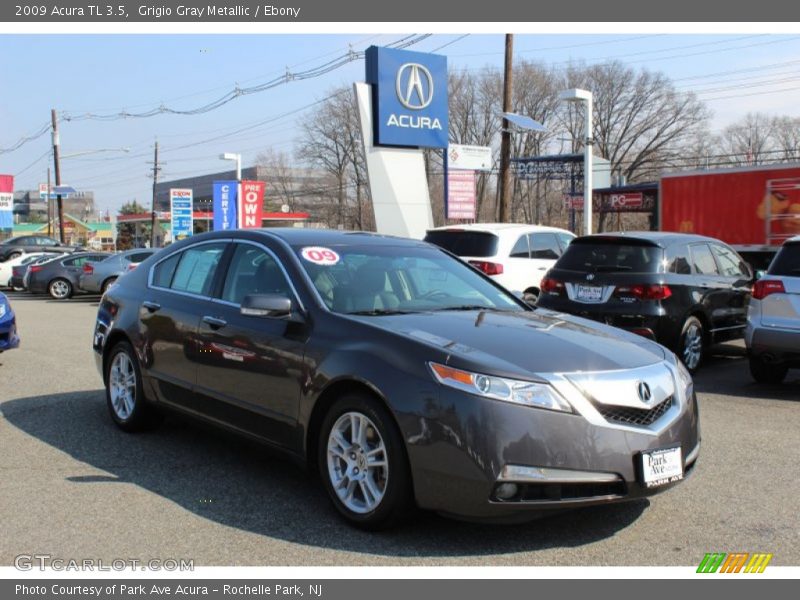 Grigio Gray Metallic / Ebony 2009 Acura TL 3.5