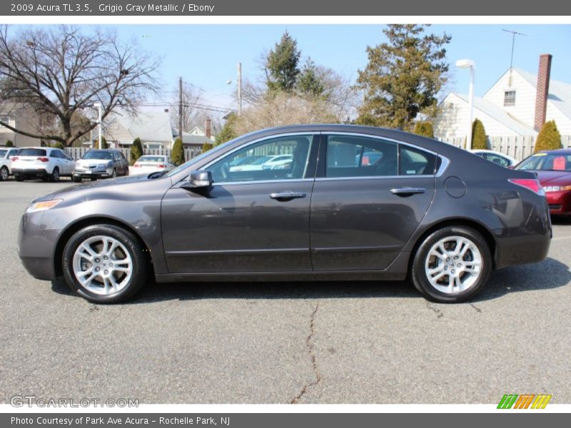 Grigio Gray Metallic / Ebony 2009 Acura TL 3.5