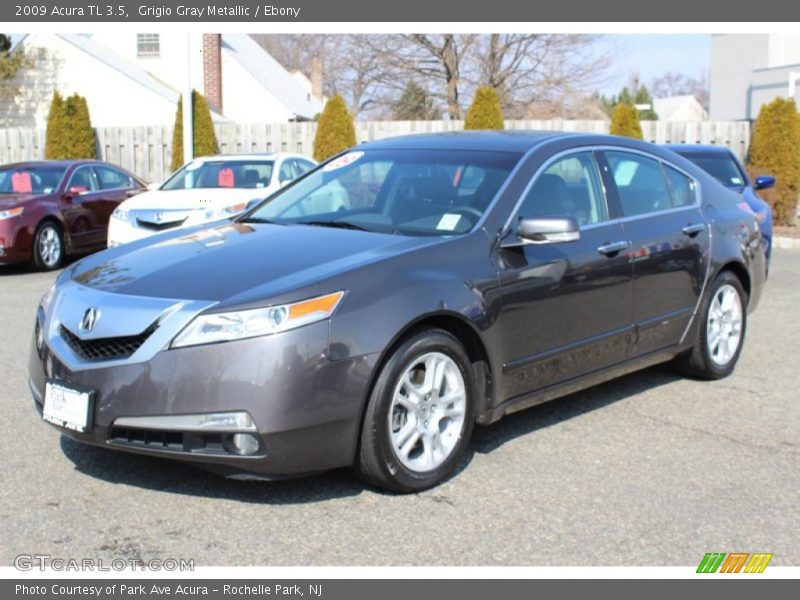Grigio Gray Metallic / Ebony 2009 Acura TL 3.5