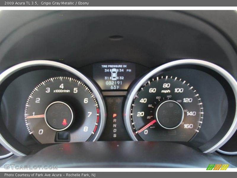Grigio Gray Metallic / Ebony 2009 Acura TL 3.5