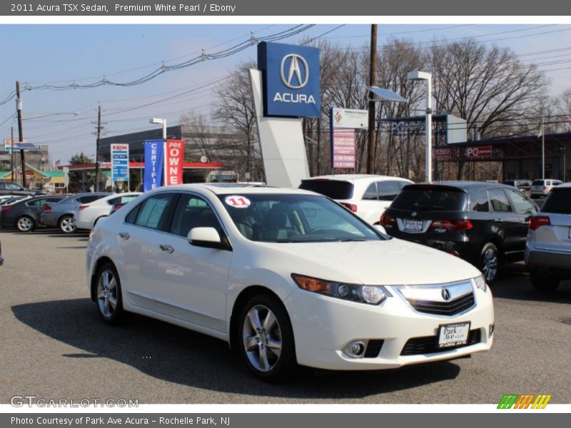 Premium White Pearl / Ebony 2011 Acura TSX Sedan