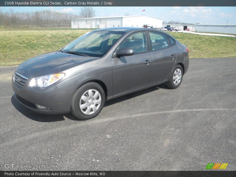 Carbon Gray Metallic / Gray 2008 Hyundai Elantra GLS Sedan