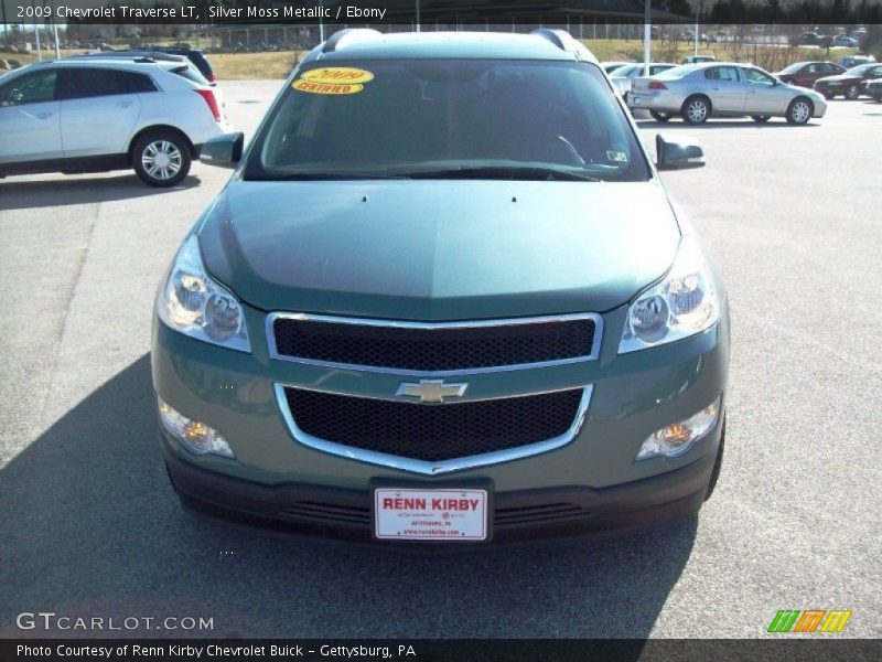 Silver Moss Metallic / Ebony 2009 Chevrolet Traverse LT