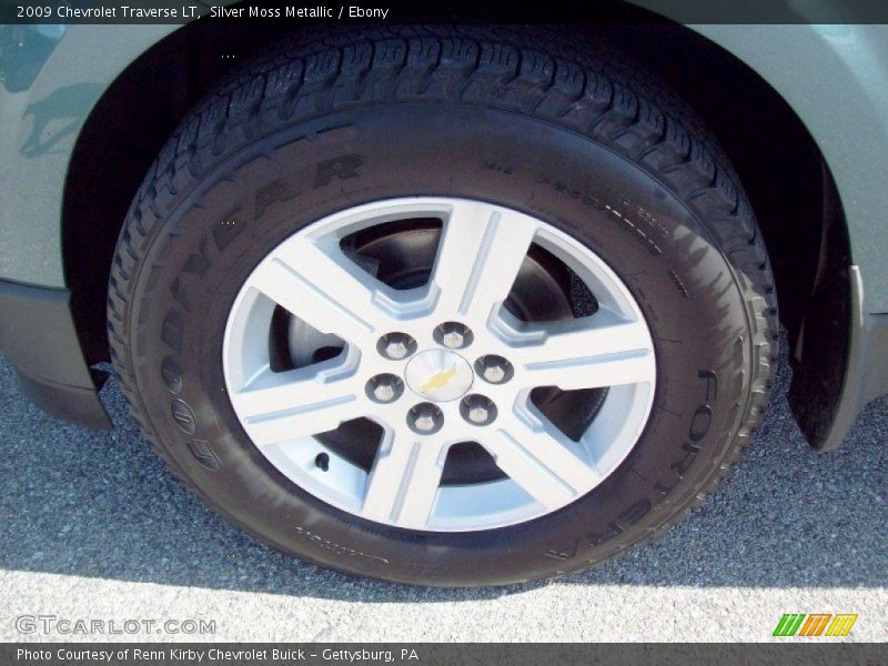 Silver Moss Metallic / Ebony 2009 Chevrolet Traverse LT