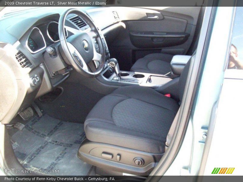 Silver Moss Metallic / Ebony 2009 Chevrolet Traverse LT