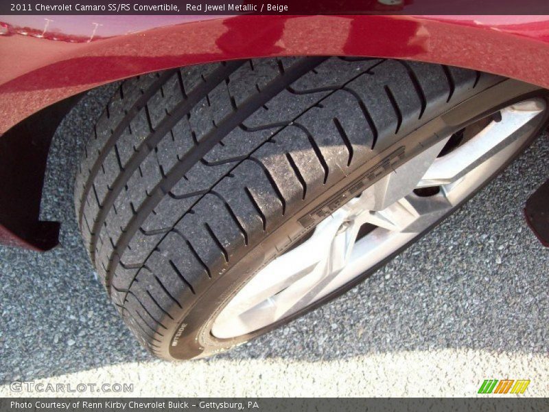 Red Jewel Metallic / Beige 2011 Chevrolet Camaro SS/RS Convertible