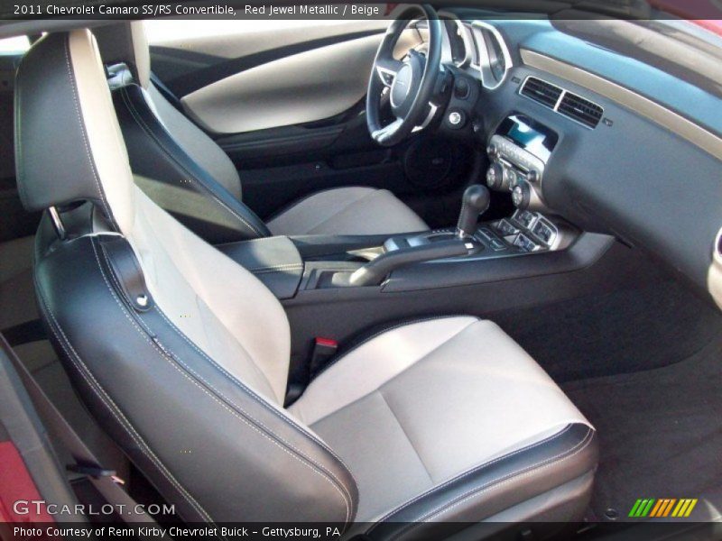 Red Jewel Metallic / Beige 2011 Chevrolet Camaro SS/RS Convertible