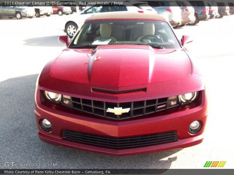 Red Jewel Metallic / Beige 2011 Chevrolet Camaro SS/RS Convertible