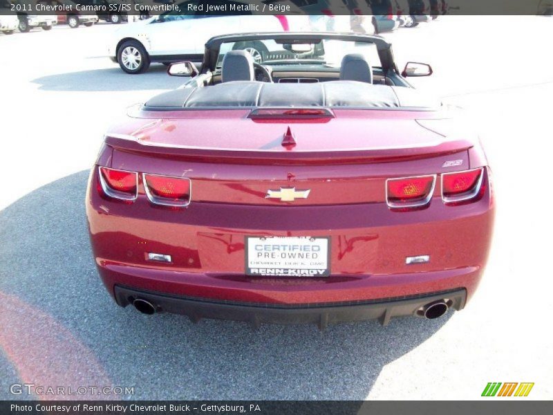 Red Jewel Metallic / Beige 2011 Chevrolet Camaro SS/RS Convertible