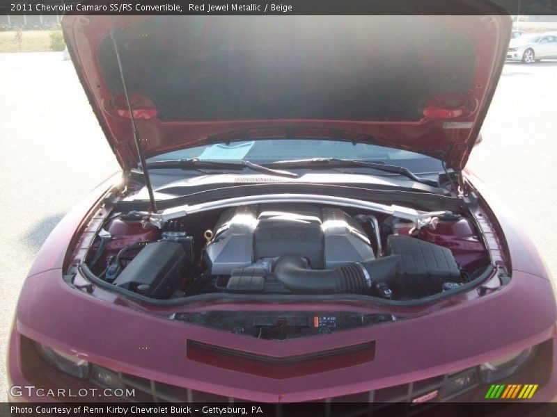 Red Jewel Metallic / Beige 2011 Chevrolet Camaro SS/RS Convertible